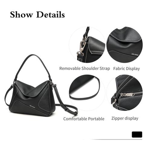 Puzzle Crossbody Bag - Black